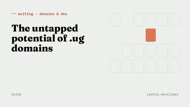 The untapped potential of .ug domains
