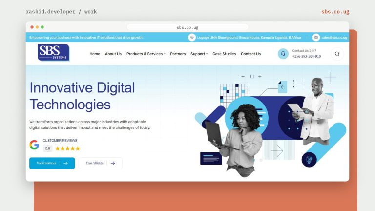 Homepage of sbs.co.ug